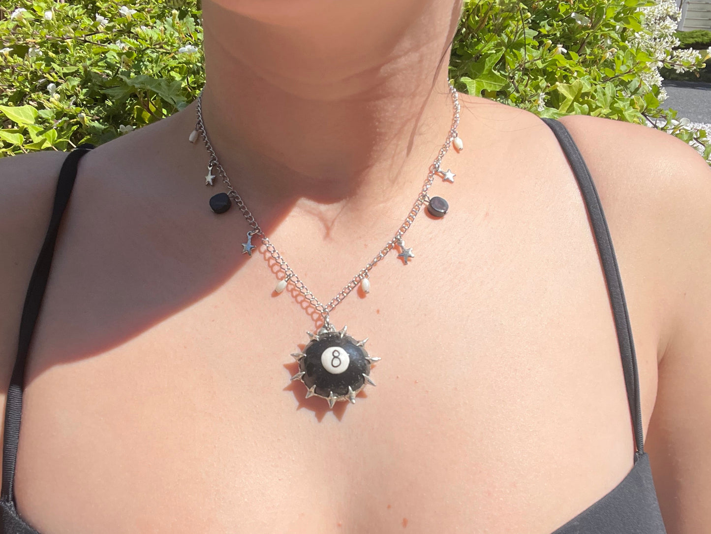 Soldered 8ball Pendant Necklaces