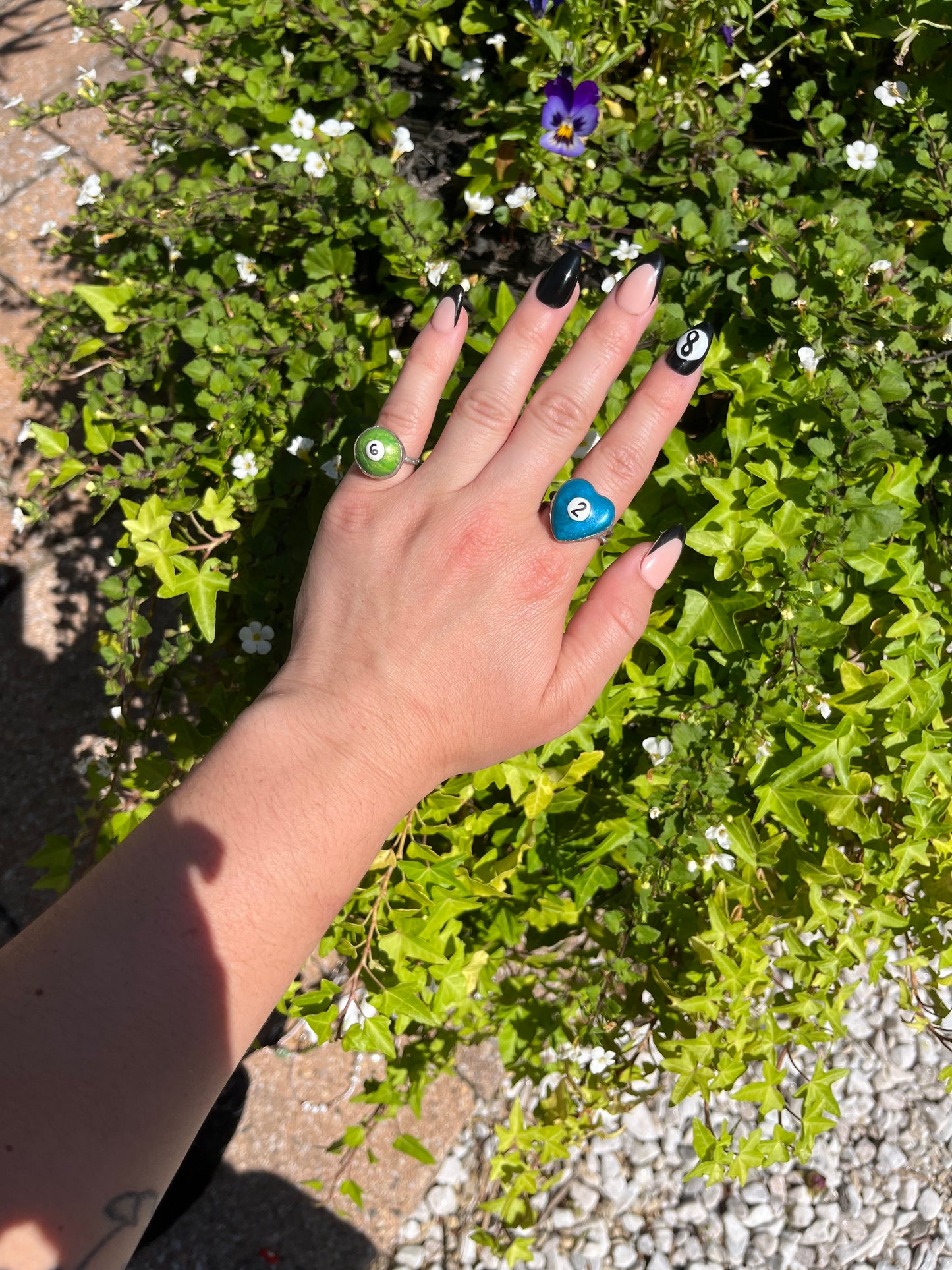 Soldered Billiard Ball Rings