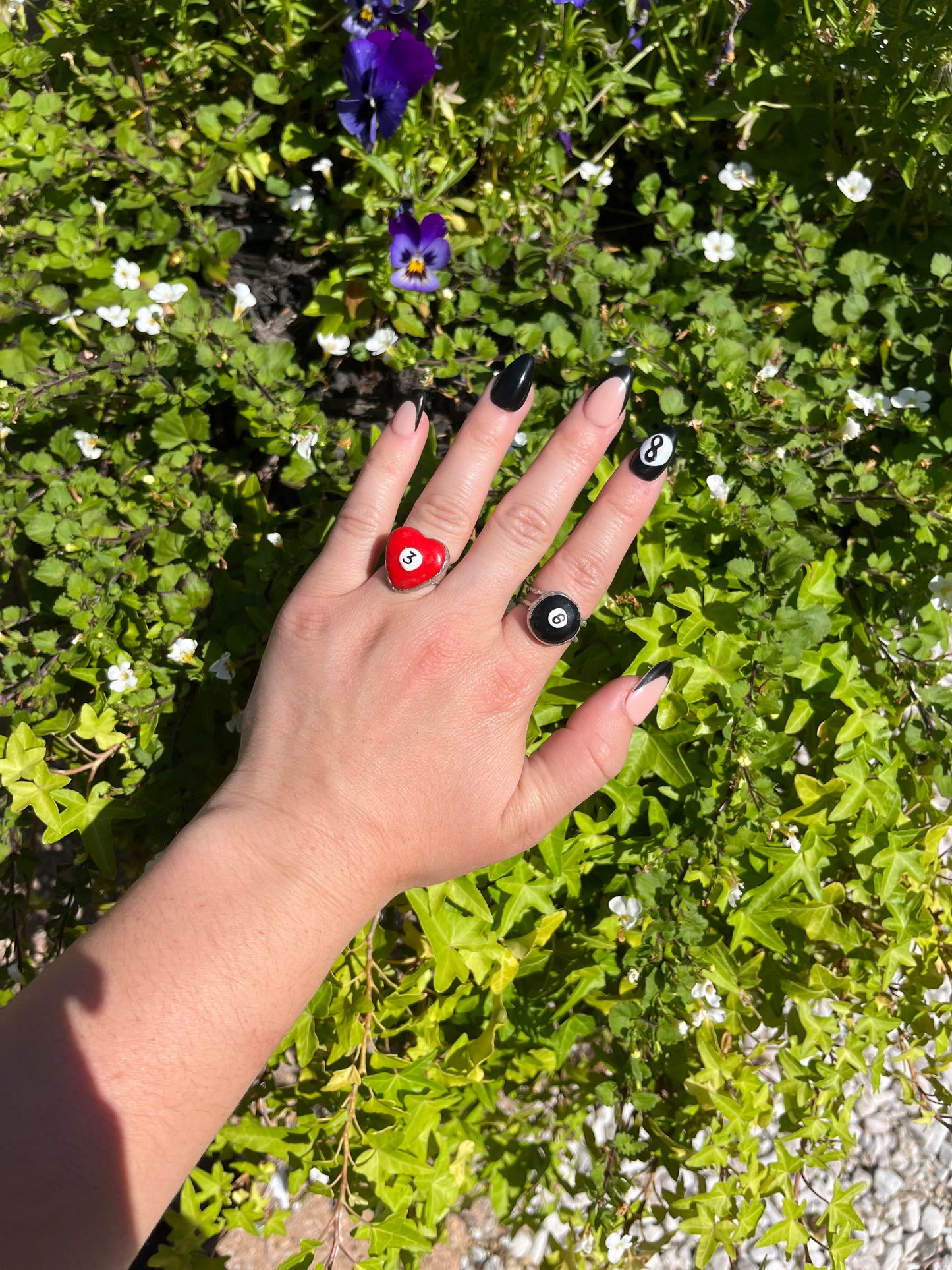 Soldered Billiard Ball Rings