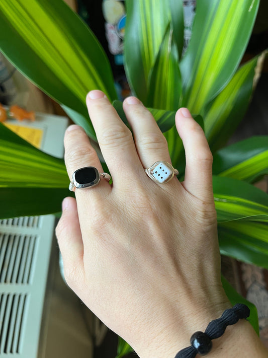 Dice ring / Statement ring / Y2K ring / Y2K jewelry / Stackable rings