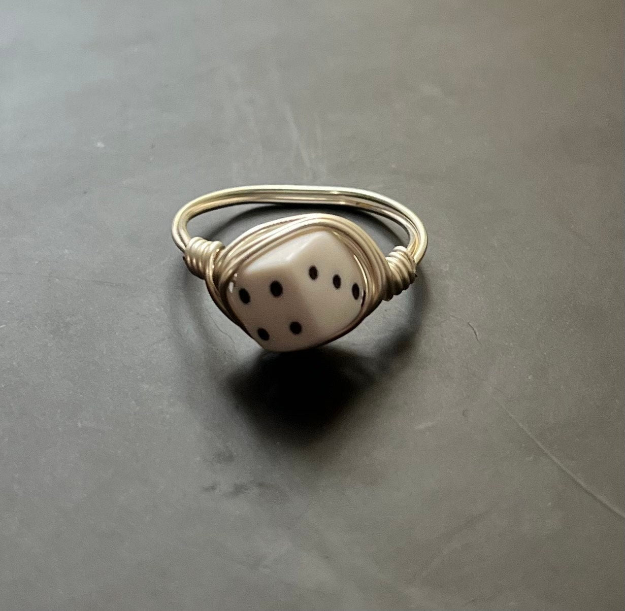 Dice ring / Statement ring / Y2K ring / Y2K jewelry / Stackable rings