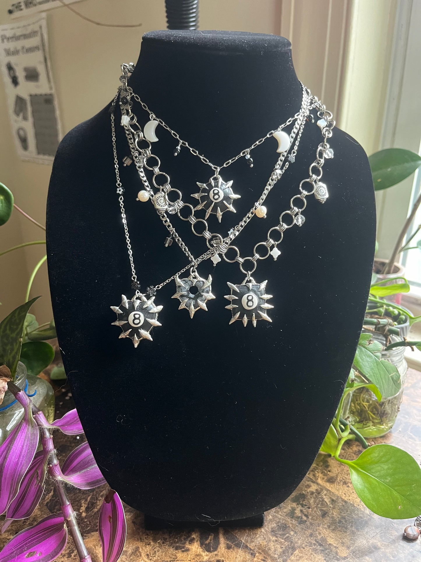 Soldered 8 Ball Necklace