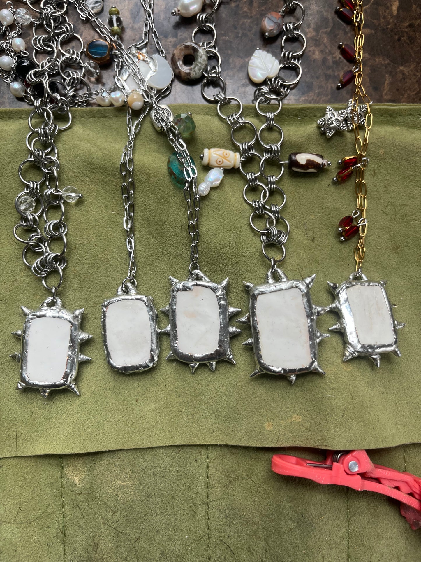Soldered Card Necklaces