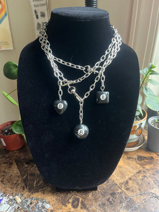 8 Ball Statement Necklace
