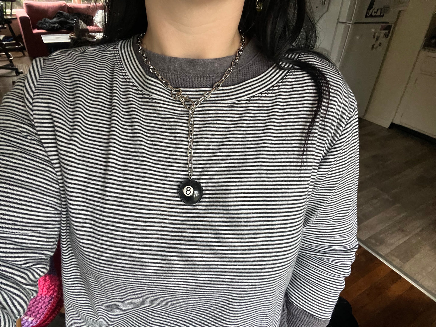 8 Ball Statement Necklace
