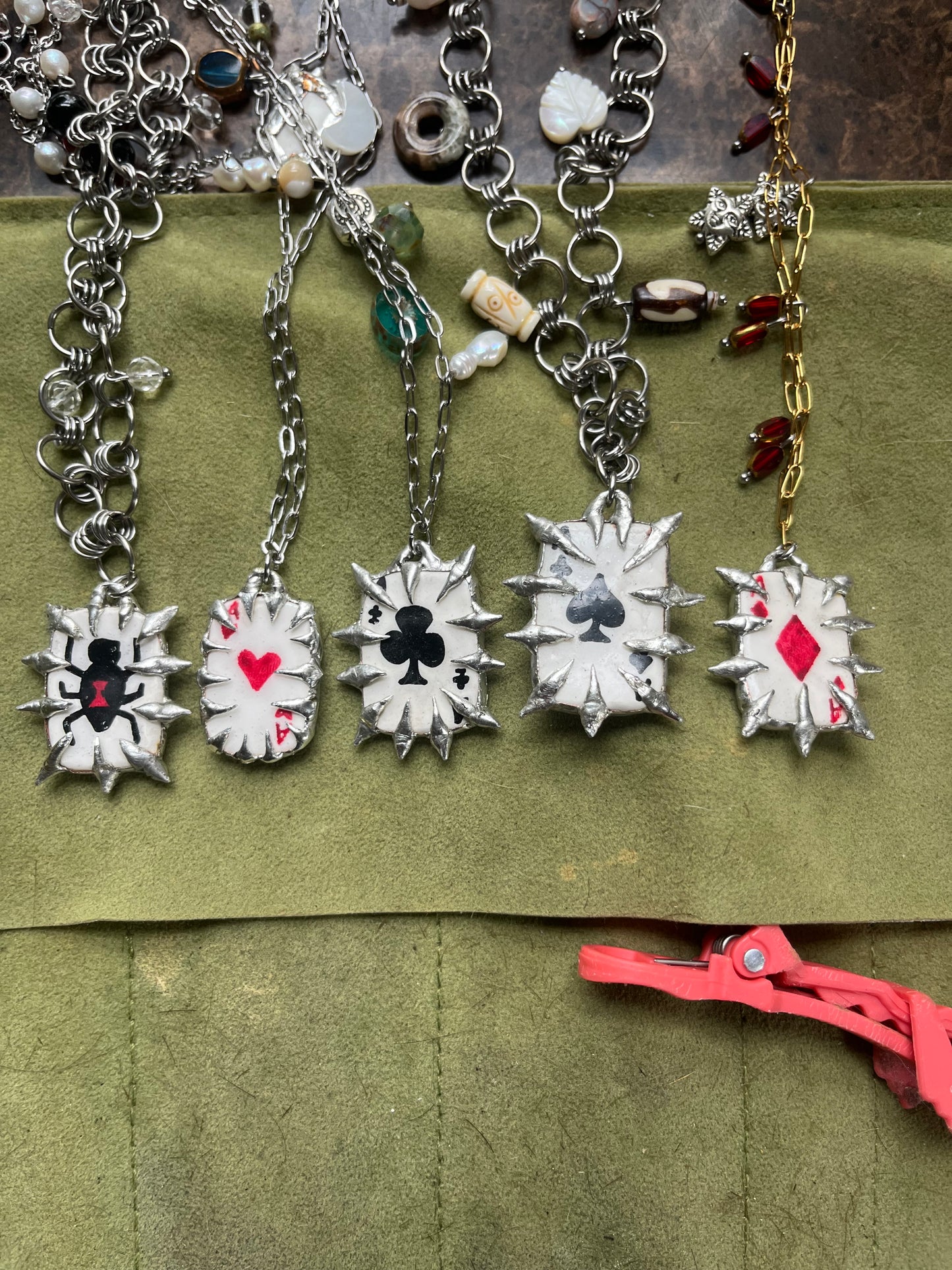 Soldered Card Necklaces