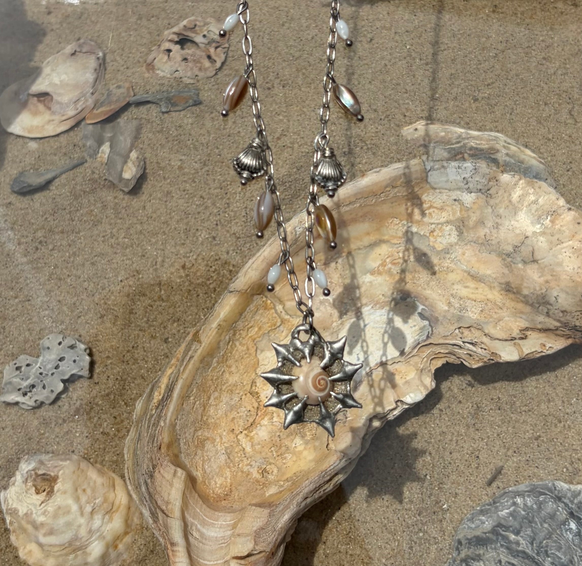 Barbadian Coin Shell Necklace
