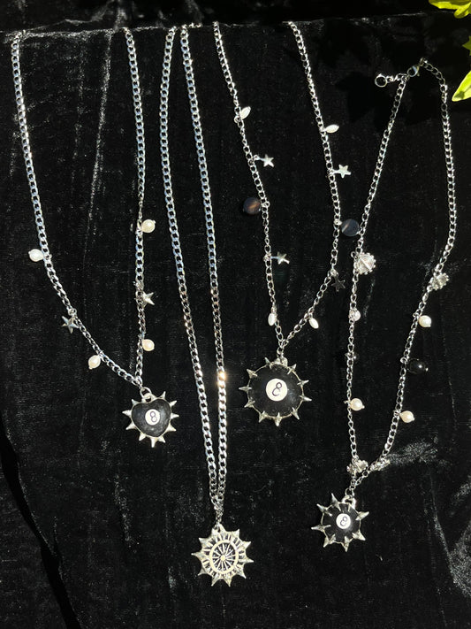 Soldered 8ball Pendant Necklaces