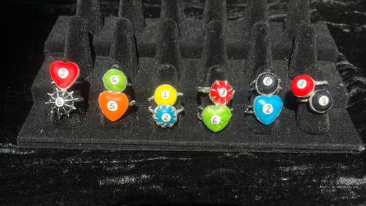 Soldered Billiard Ball Rings