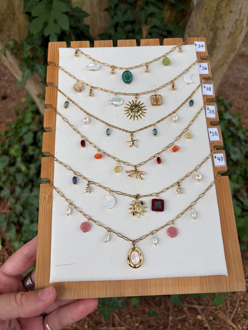 Gold Charm Necklaces