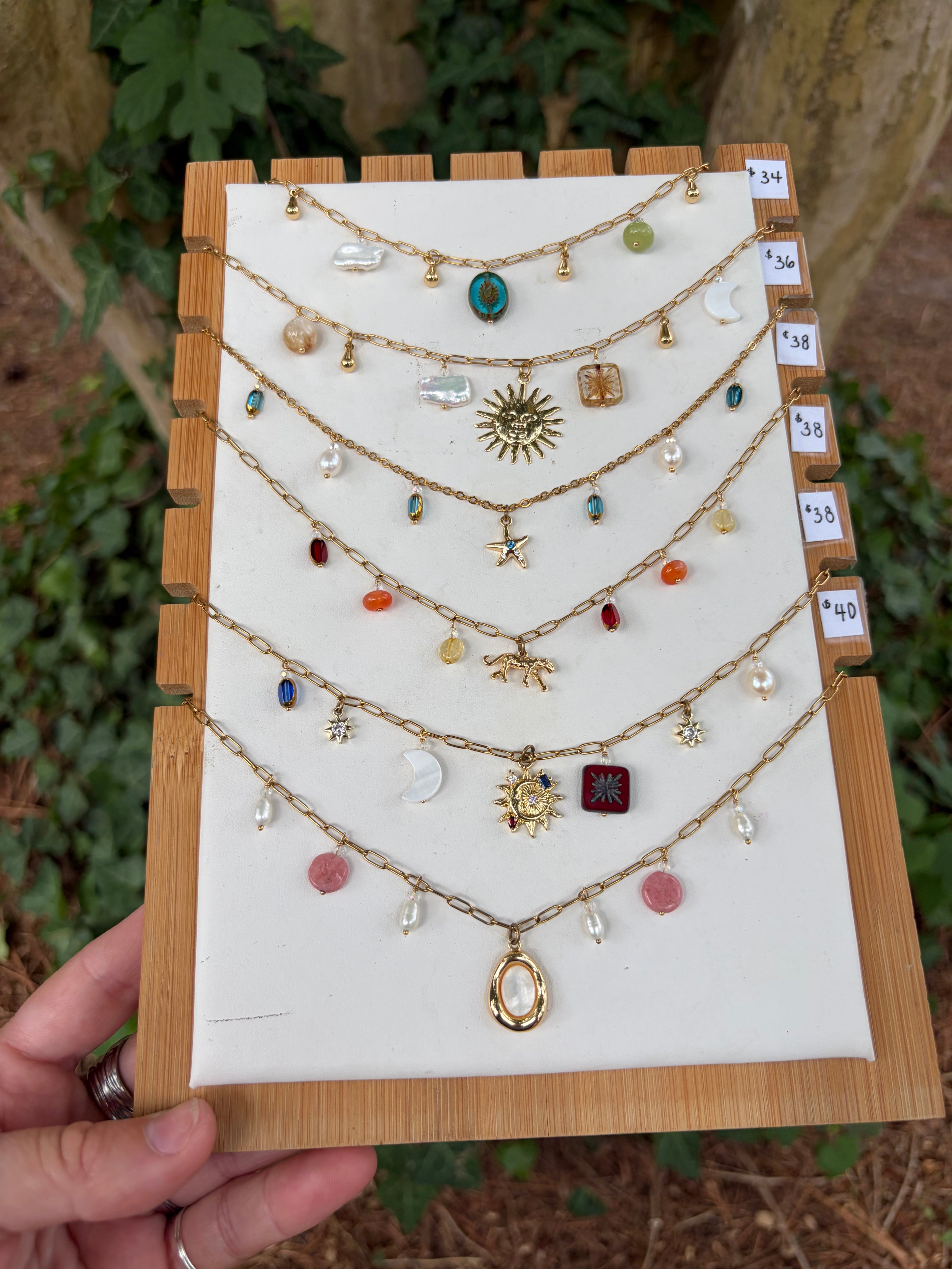 Gold Charm Necklaces