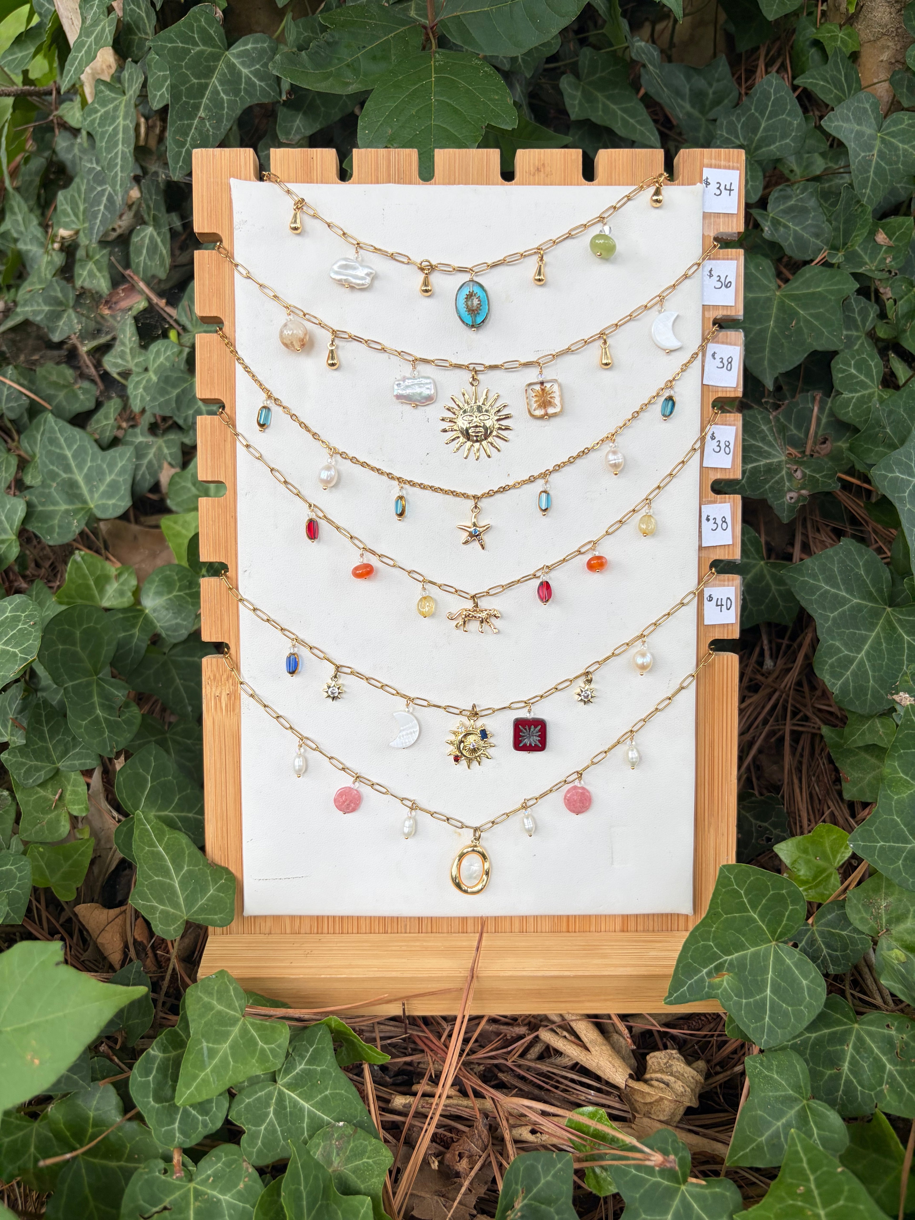 Gold Charm Necklaces