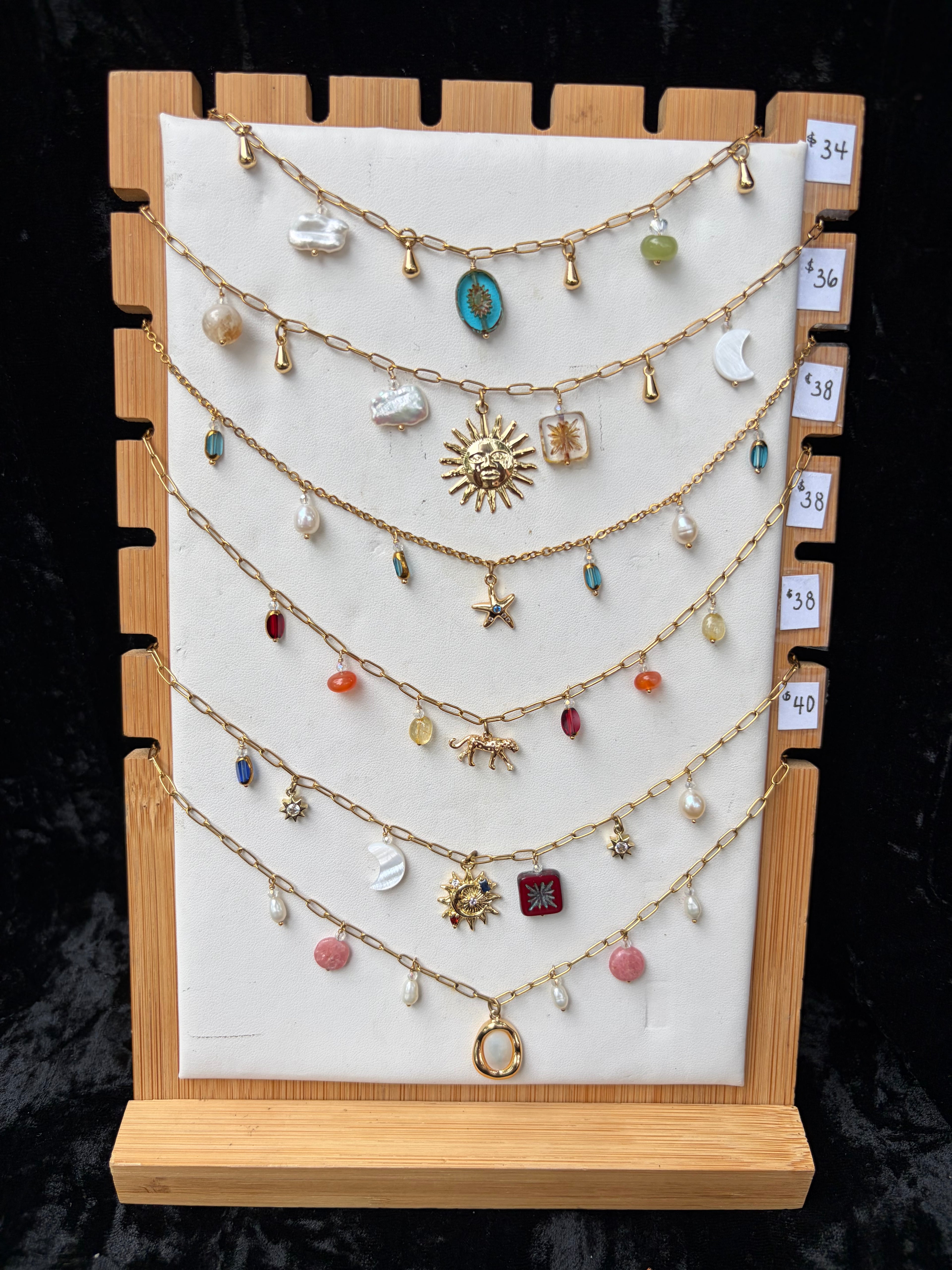 Gold Charm Necklaces