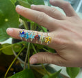 Mellfiori Glass Bead Mystery Ring